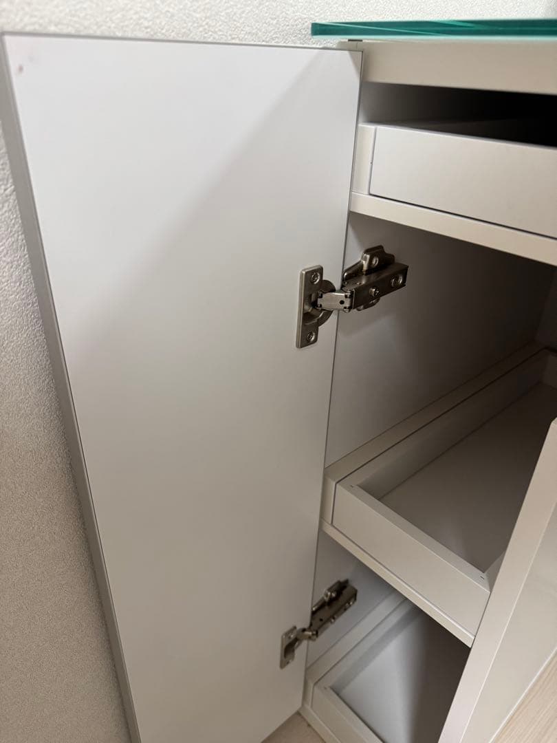 【美品】ACTUS piatto ドレッサー ホワイト 95cm 送料込