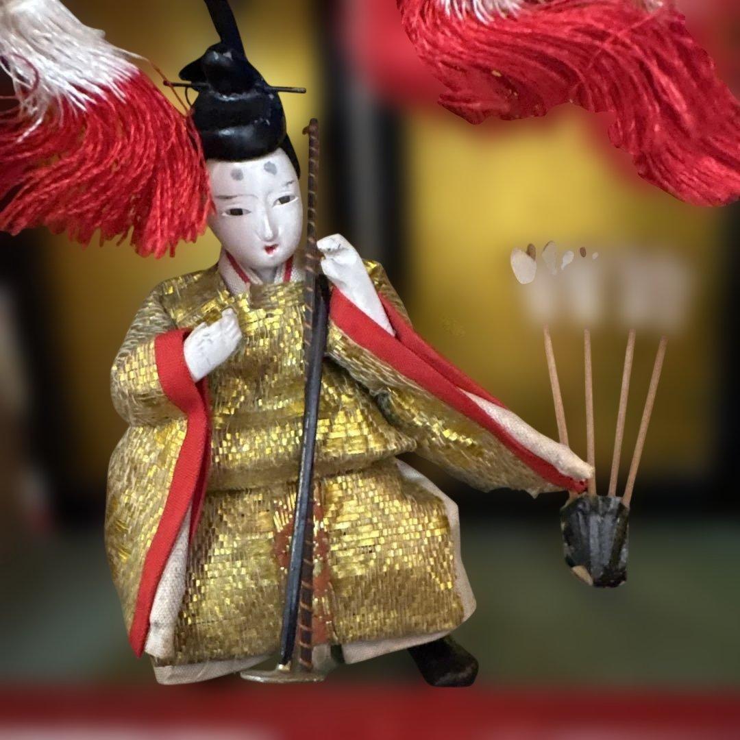 大正時代京都御所御殿お雛様アンティーク骨董品組立式福寿殿木箱非毛氈付高さ60cm