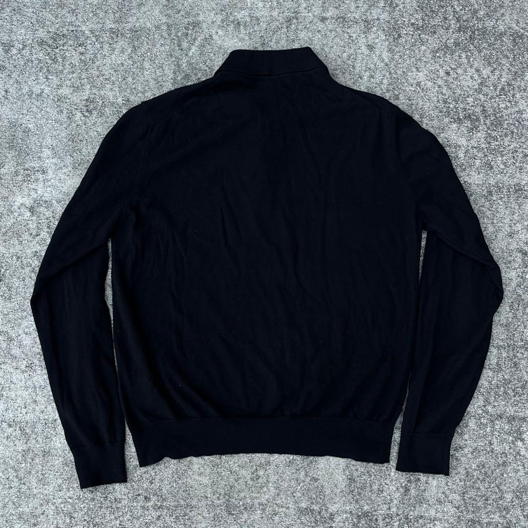 prada プラダ ニットポロ 長袖 ニットポロシャツ 黒