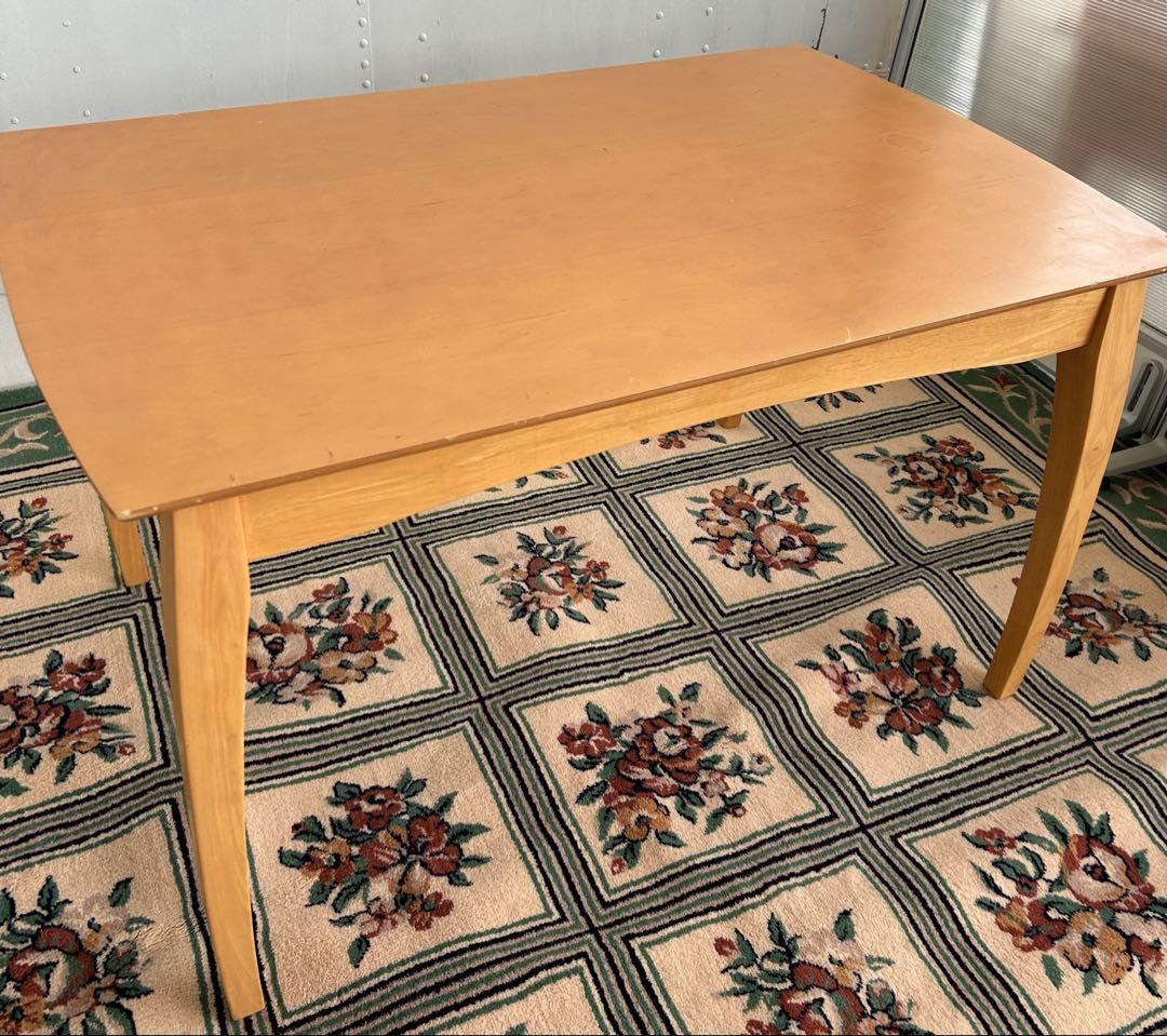 521 木製ダイニングテーブル ナチュラル 北欧風 韓国風 モダン 4人用 a