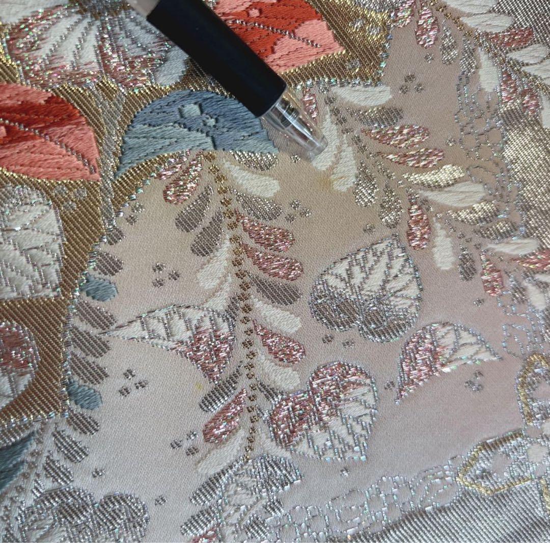 訪問着フルセット　辻が花　正絹　ピンク