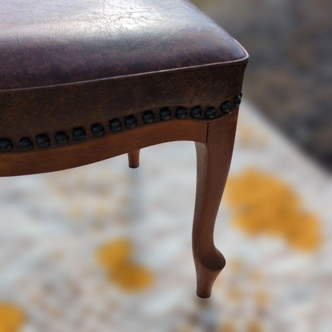 マルニ 猫脚 レザーチェア maruni ①+② ハイバック オールド レトロ