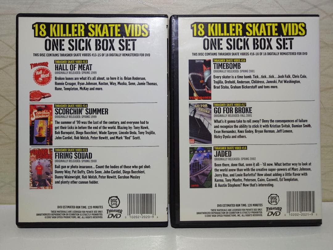 スポーツ・フィットネス DVD-BOX Thrasher Skate Video Collection