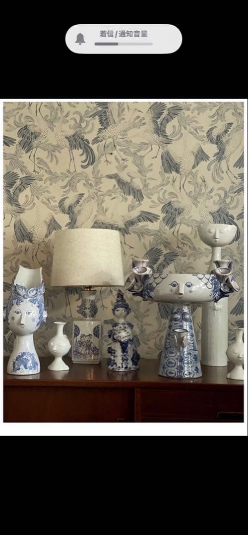 ビョンヴィンブラッド　レアな1973年ビンテージ・スタジオ一品手書きミニ少女花瓶