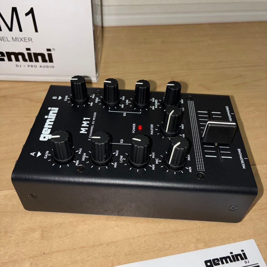 【美品】GEMINI DJ ミキサー ポータブル 2ch MM1