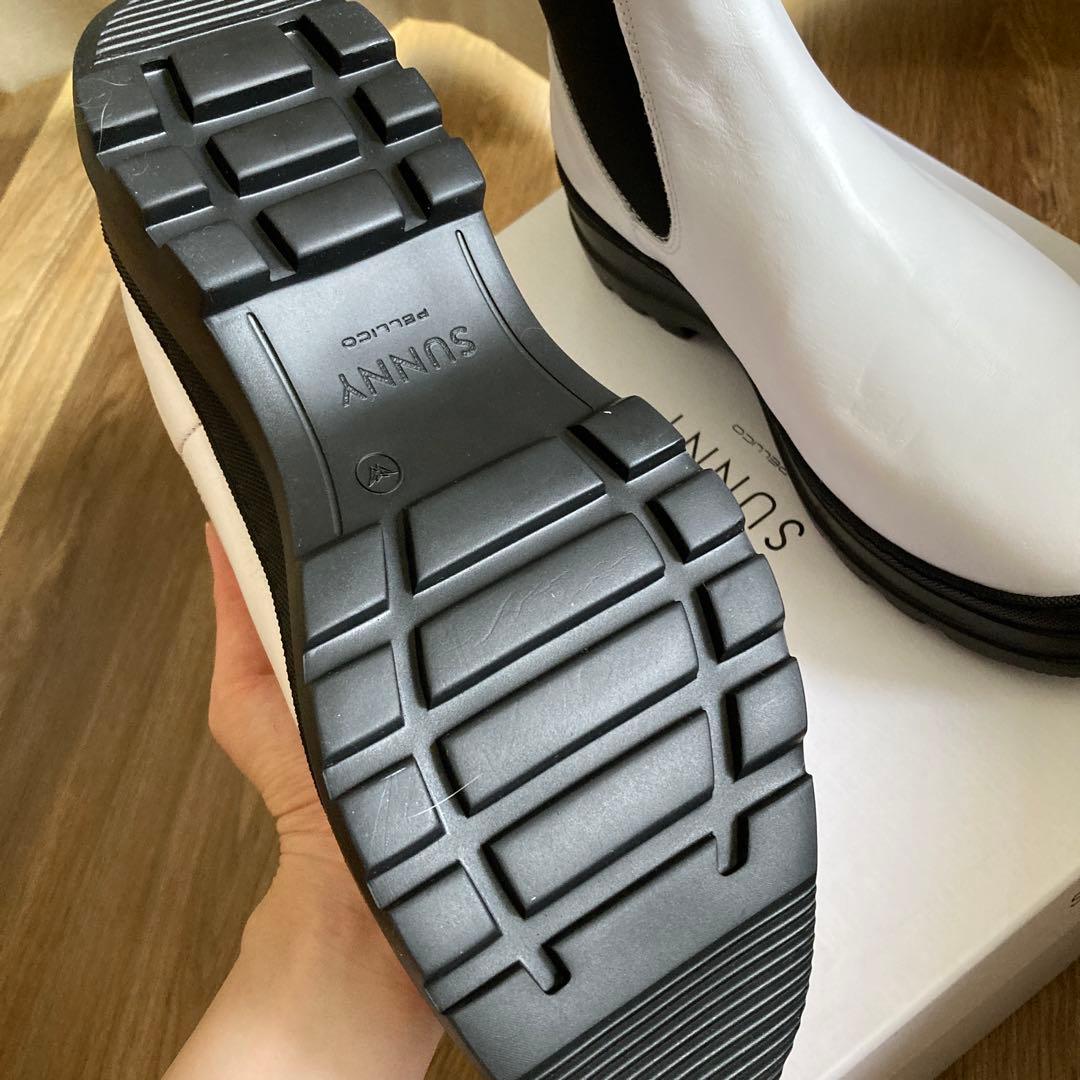 新品　ペリーコサニー　サイドゴアブーツ　ホワイト　37