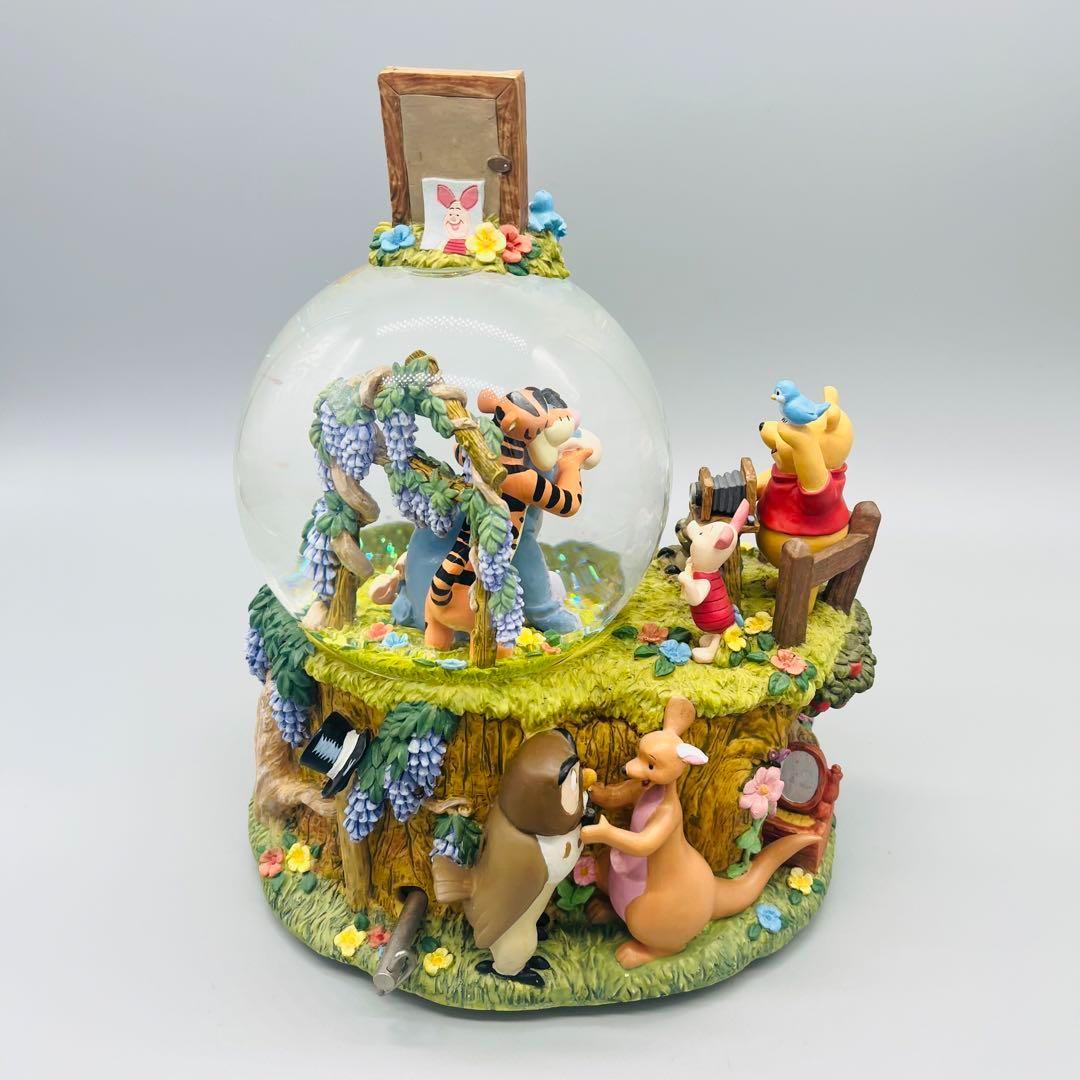 ［レア］くまのプーさんオルゴール　スノードーム　スノーグローブ