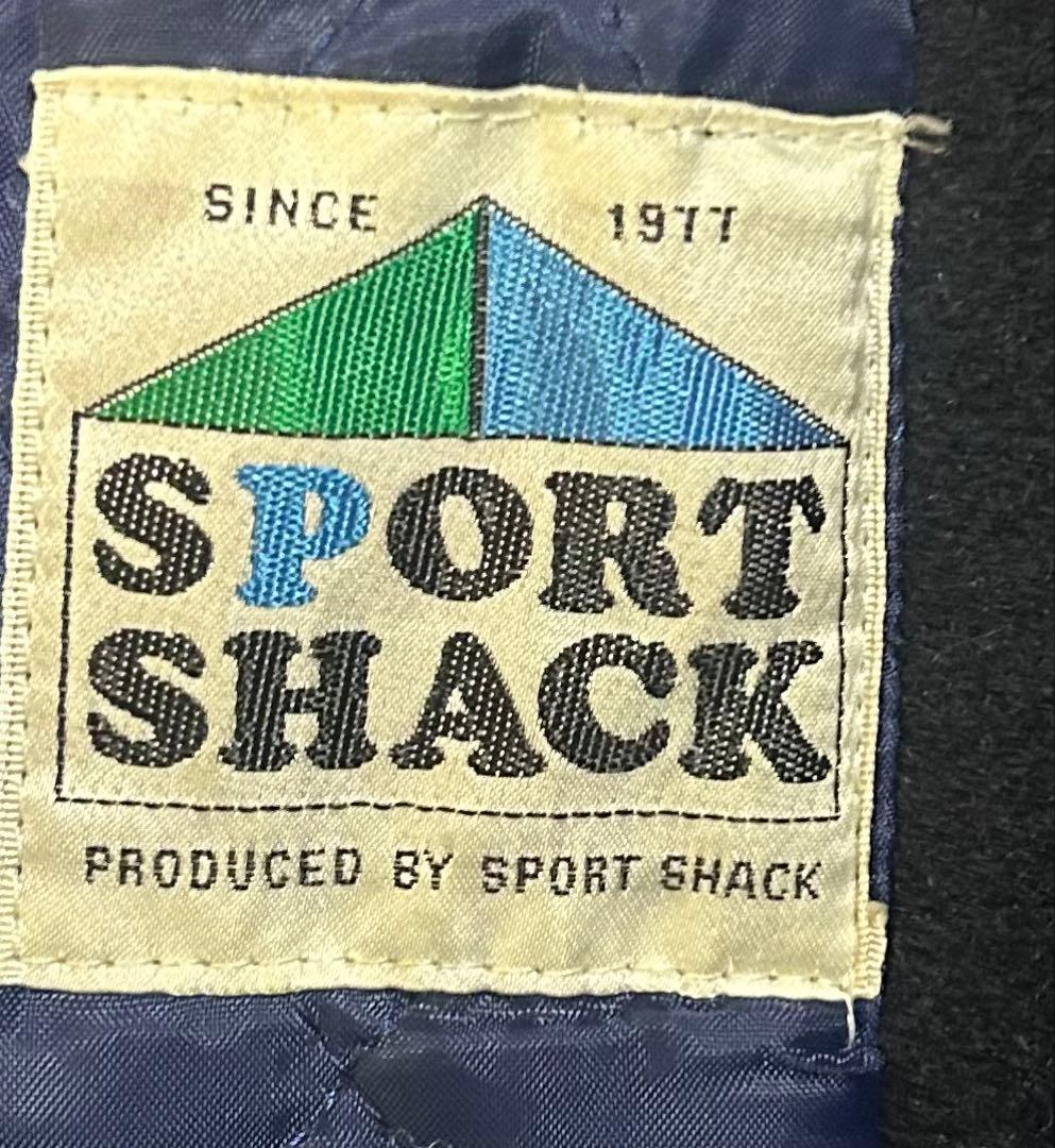 SPORT SHACK ウールピーコート ネイビー　ショート丈　vintage