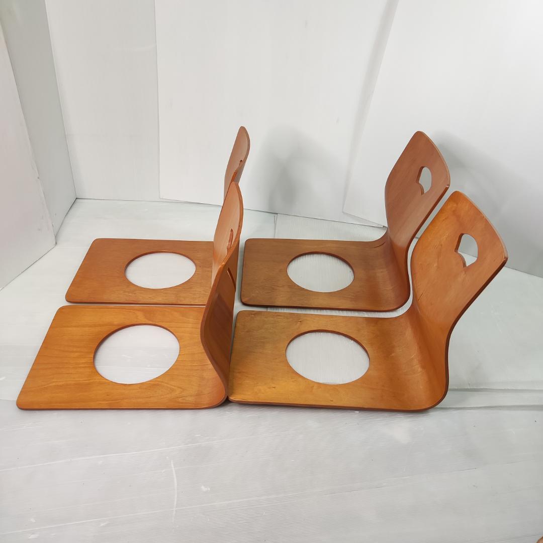 木製座椅子　７脚セット　和室 旅館 こたつ 光座椅子