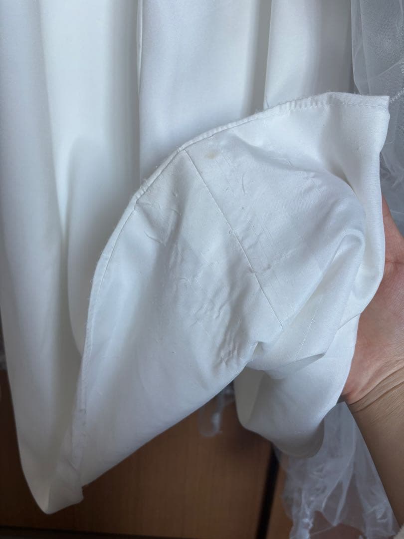 dressproduction 【W272】フラワーレースパフ スリーブドレス