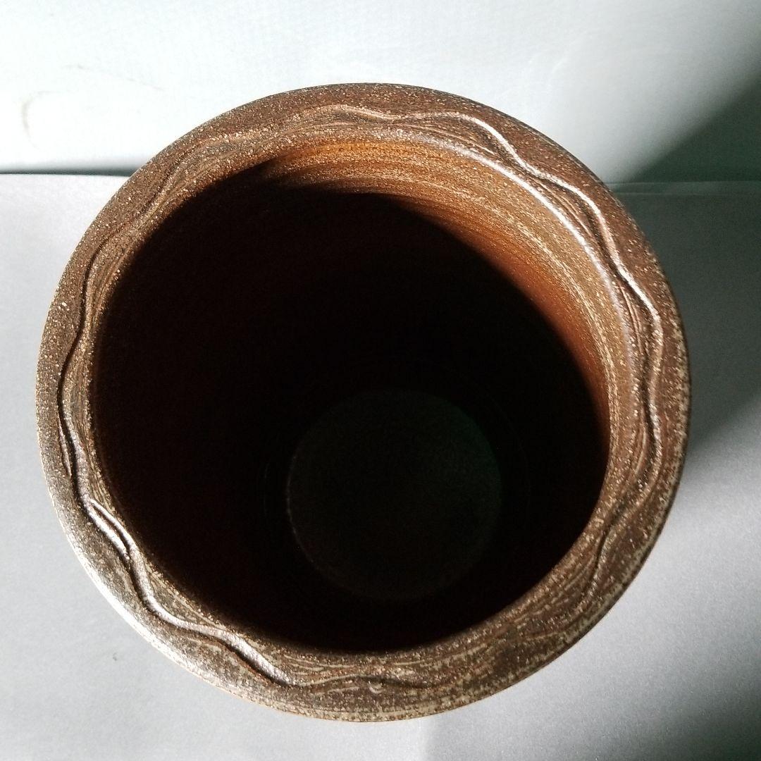 信楽焼傘立て  くしめ耳付き 高さ４５cm