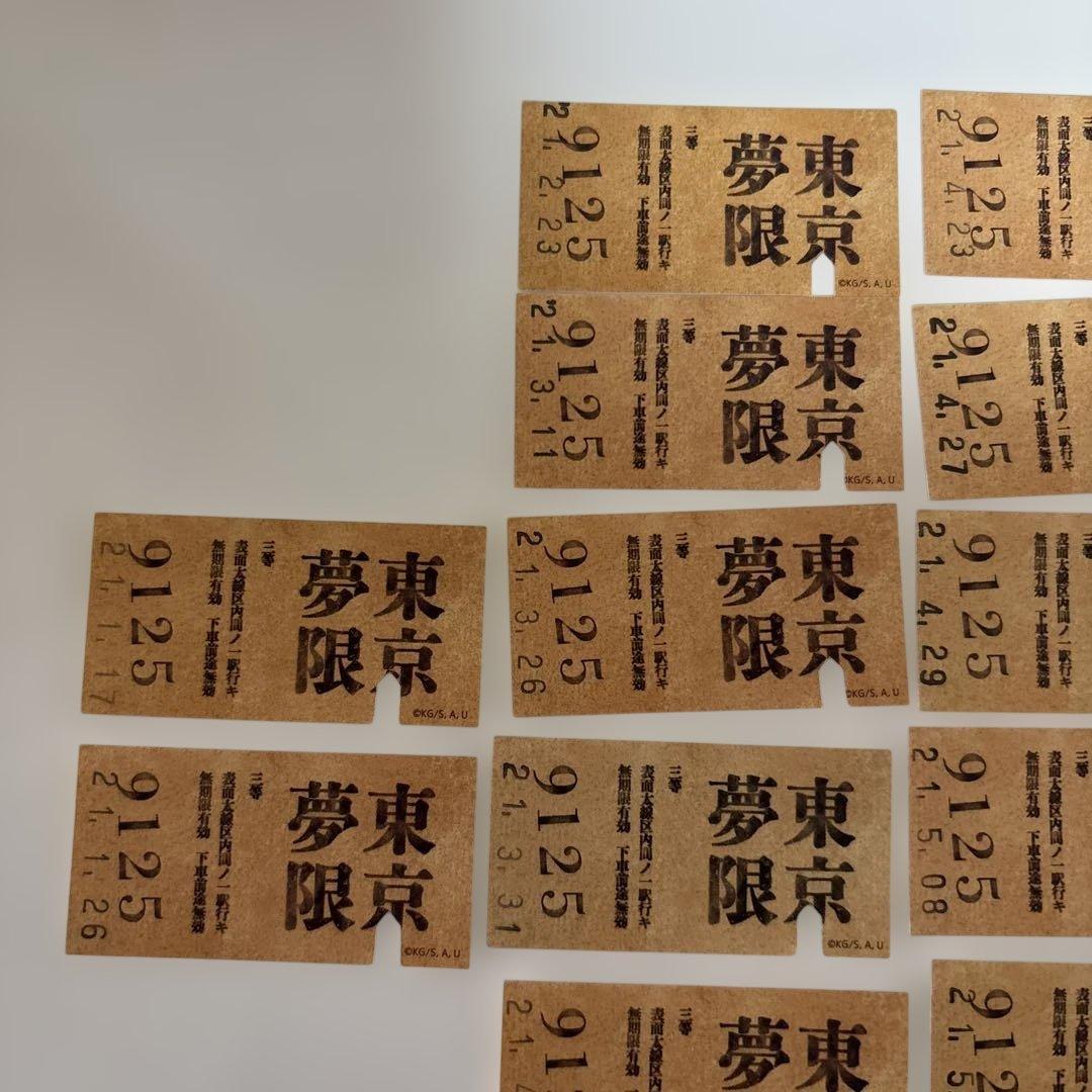 ユーフォーテーブルカフェ　ufotable cafe 無限列車　乗車券　チケット