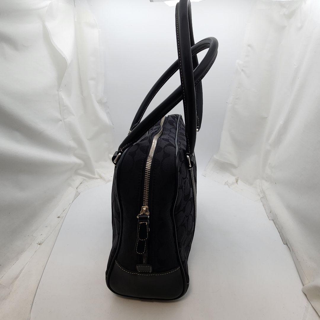 COACH　シグネチャー　キャンバス　ショルダーバッグ　黒　ブラック6097