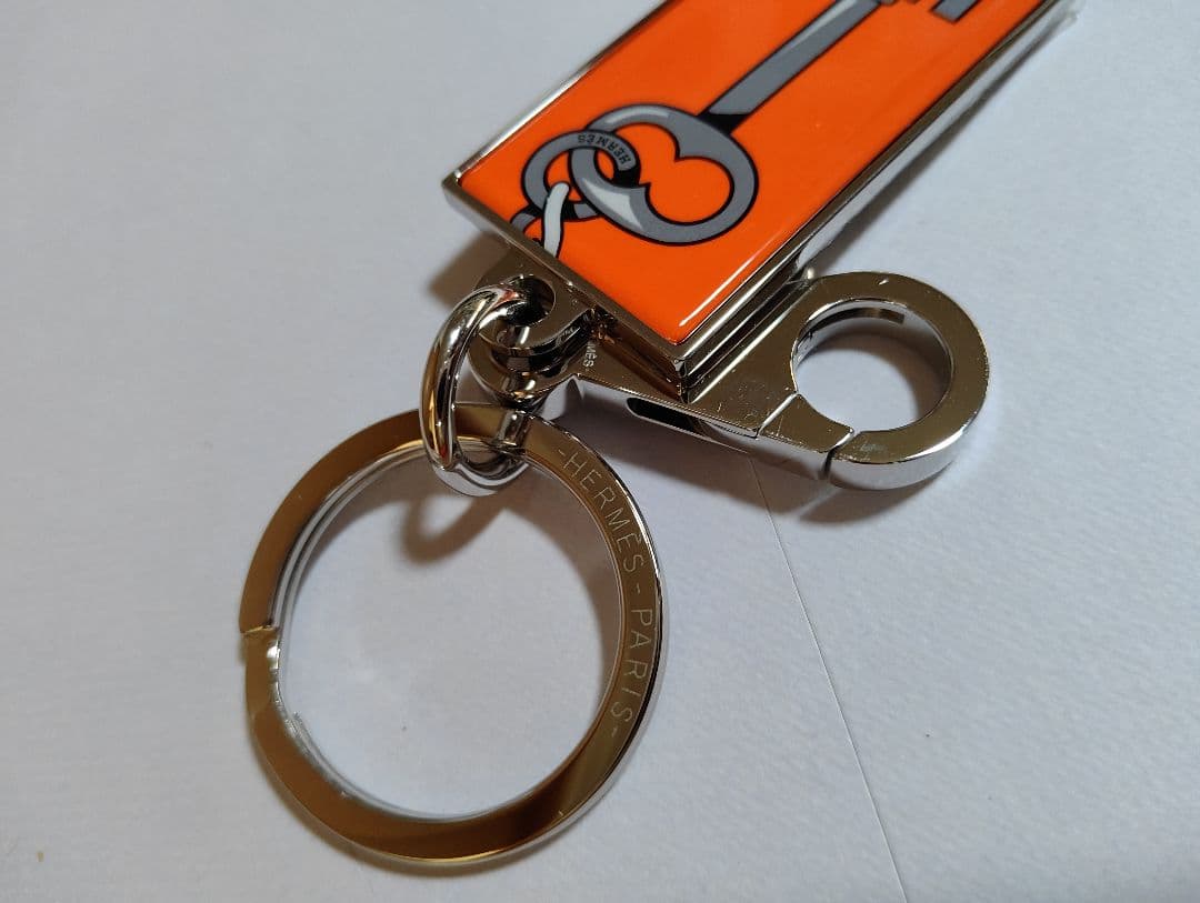 エルメス キーホルダー イルージョン オレンジ