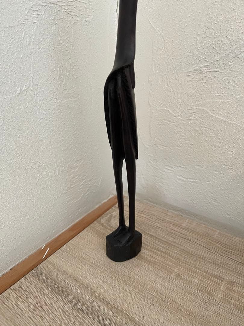 アフリカ美術【マコンデ族】彫刻 木彫り 置物 オブジェ　黒檀　彫像