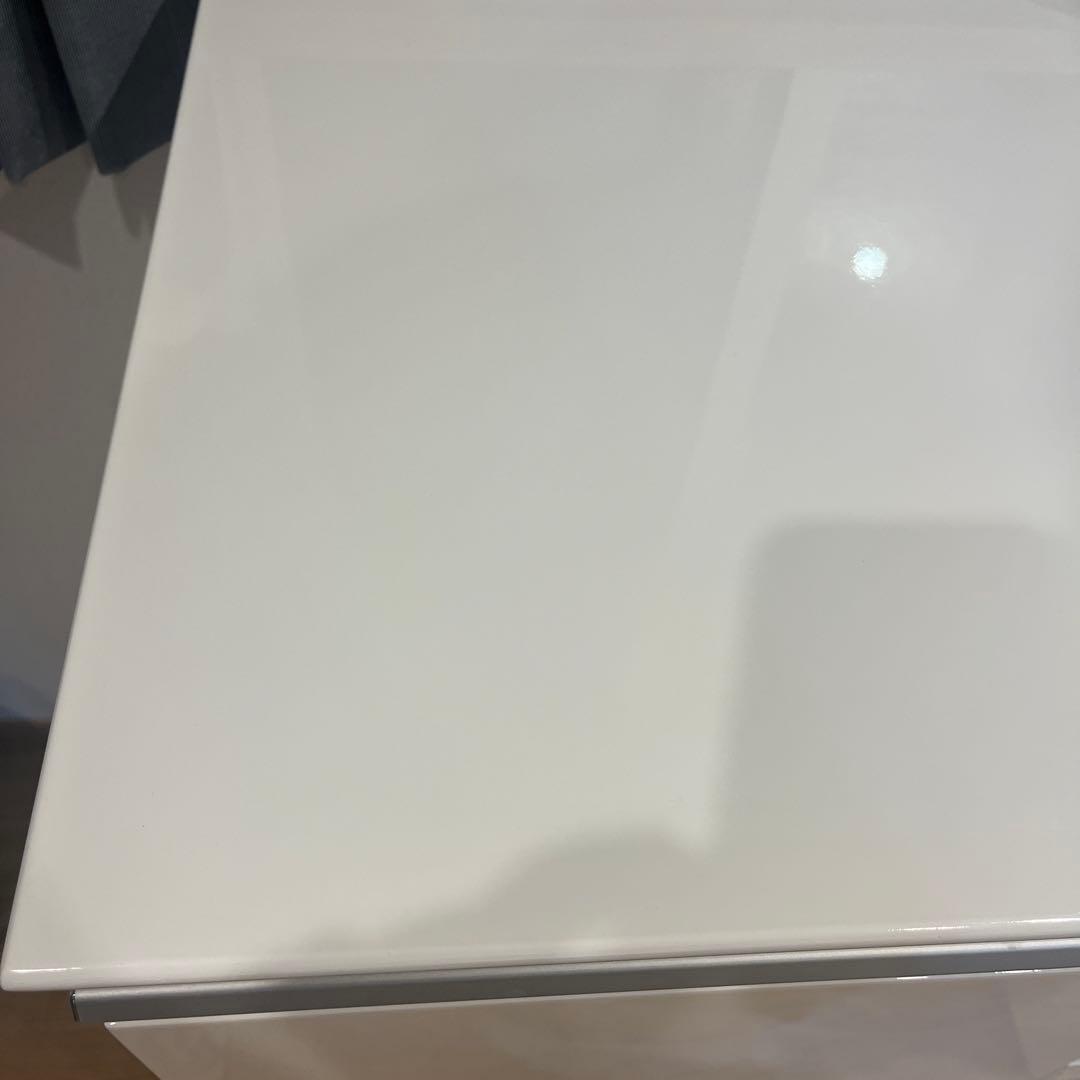 (美品)ニトリキッチンカウンター(レジューム 150QL-R WH)