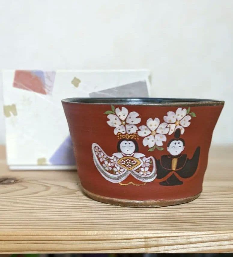 石原祥窯　茶碗　お雛様　花器