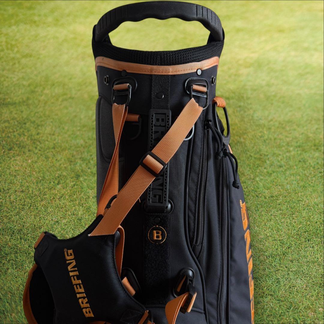 限定モデル　ブリーフィング キャディバッグ 9.5型 CR-4 黒　オレンジ