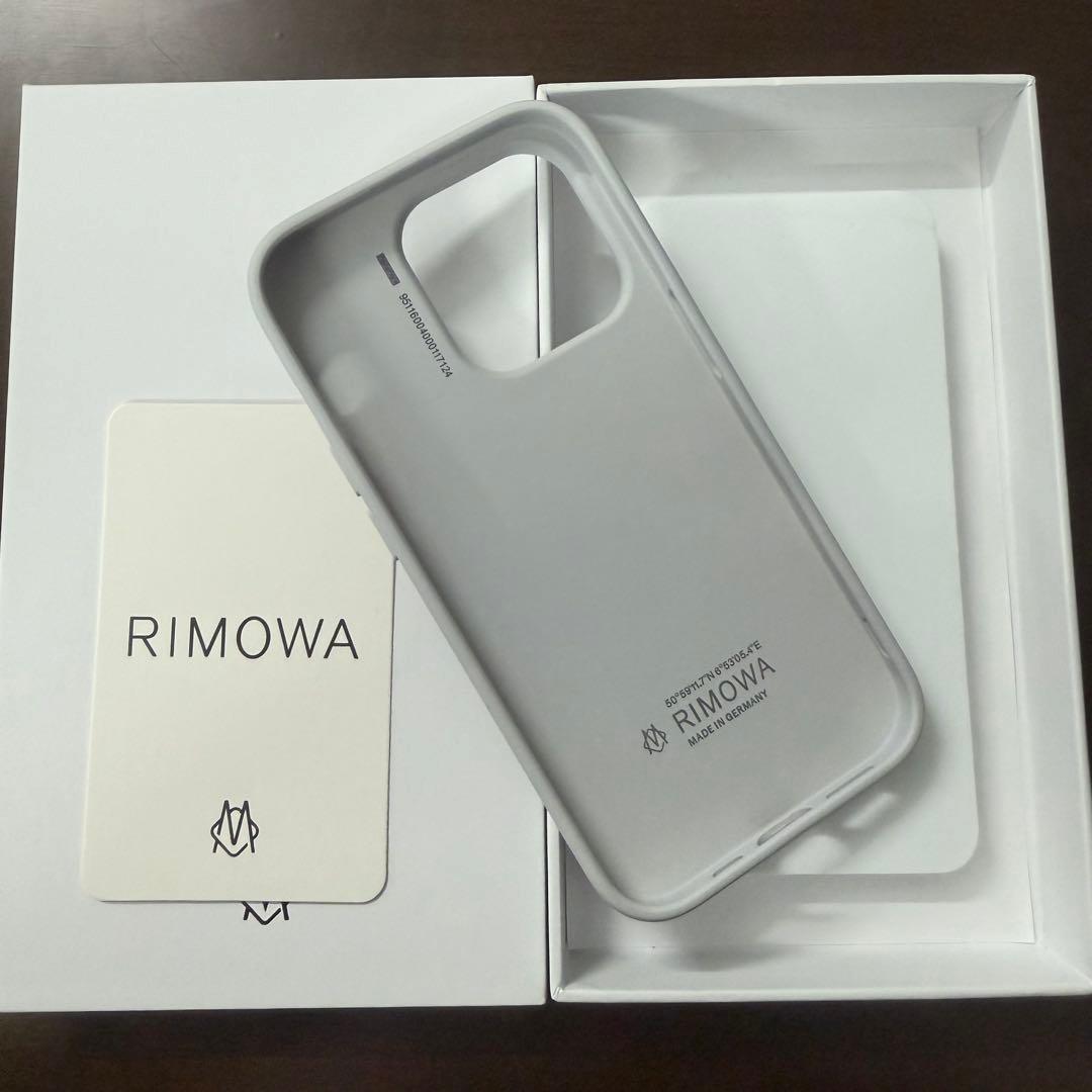 未使用 RIMOWA iPhone14pro用ケース シルバー