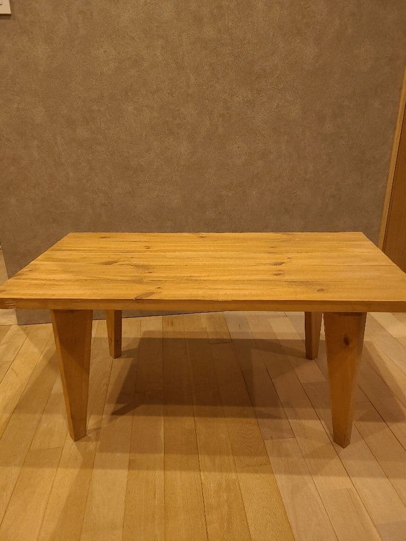 ナチュラルウッド センターテーブル 小型