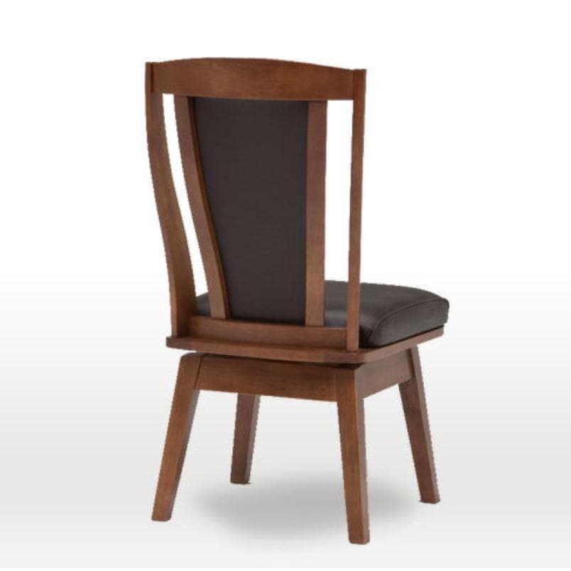 CRS　回転式ダイニングチェア　6脚　ブラウン