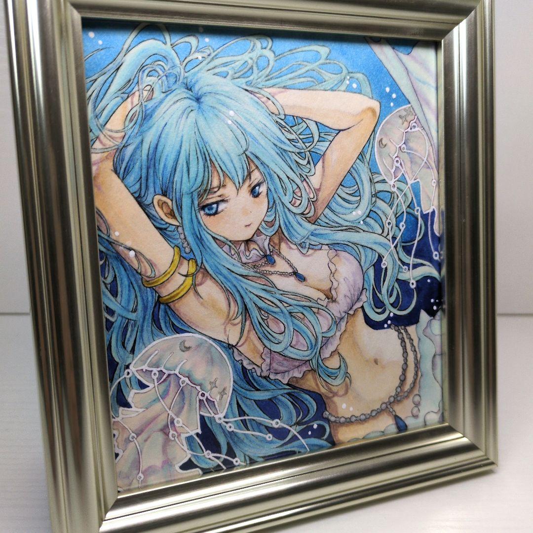 く*み様 オリジナル 手描き アナログイラスト 色紙 15