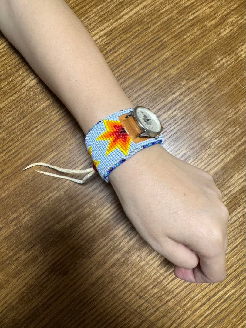 ネイティブアメリカン ラコタ オグララ（スー族）ビーズ ブレスレット ウォッチ