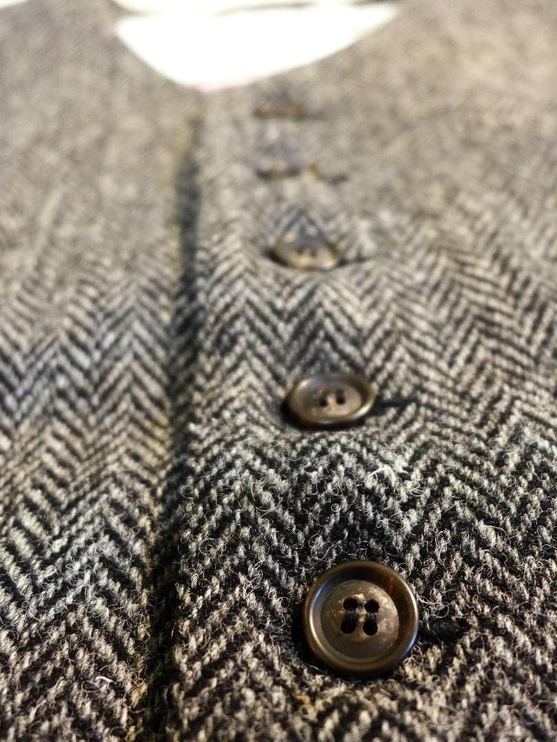 東洋GOLDハリスツィードLベストoldjoeブラックサイン ナイジェルケーボン