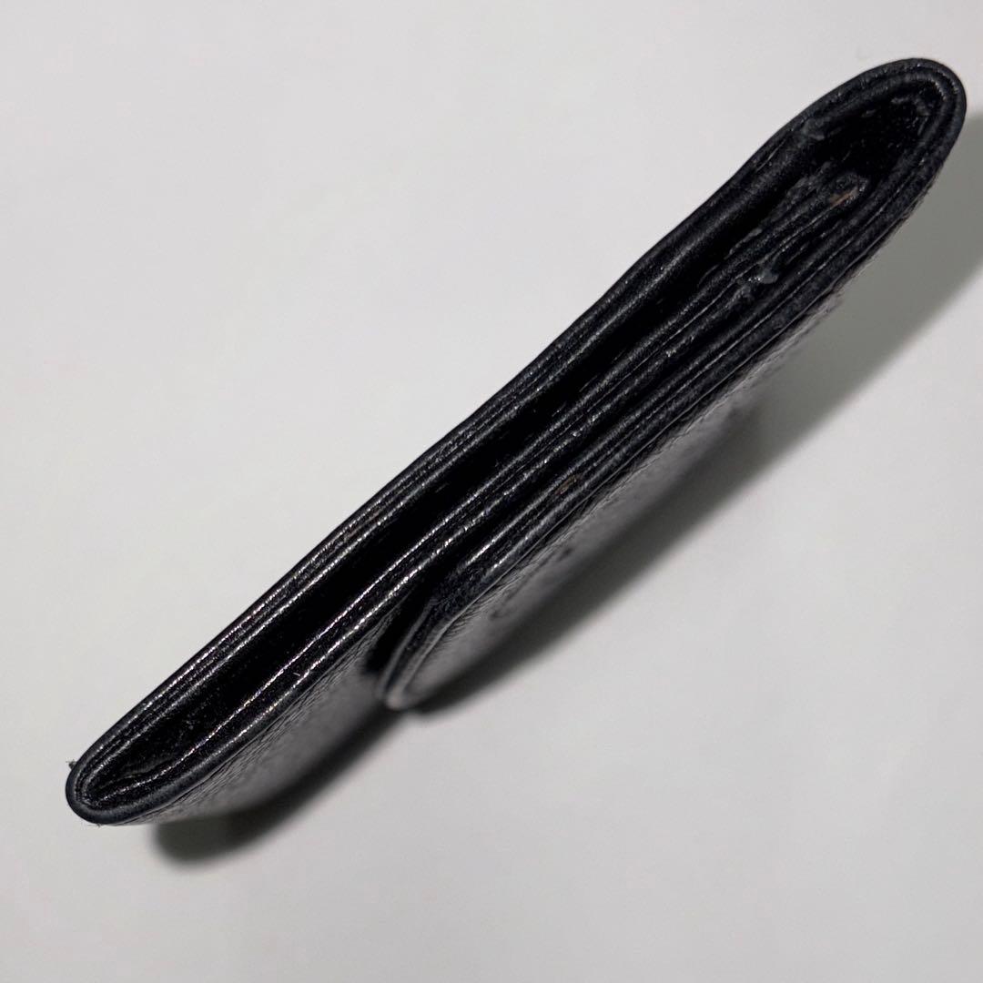 CHANEL シャネル キャビアスキン コンパクトウォレット 小銭入れ 黒