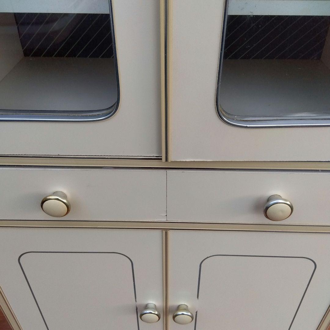 レトロポップ　食器棚　アーチ型　飾り棚