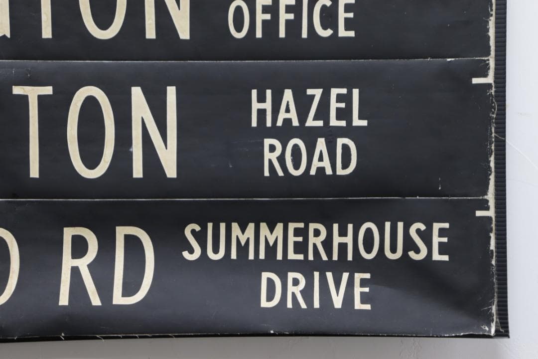 英国 イギリス ヴィンテージ バスロール サイン ポスター オブジェ 壁面