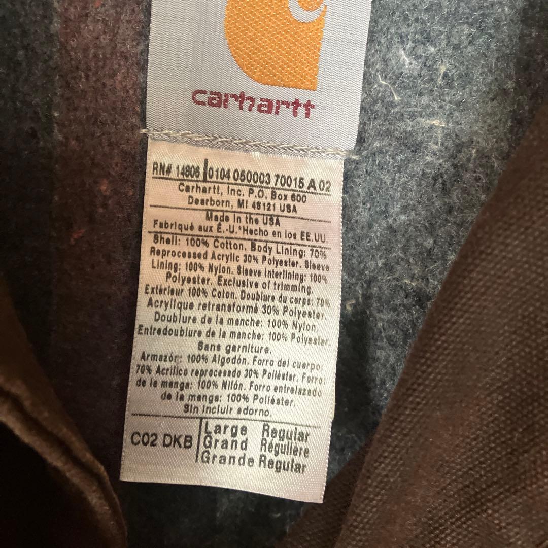 美品　Carhartt カバーオール ダークブラウン Lサイズ