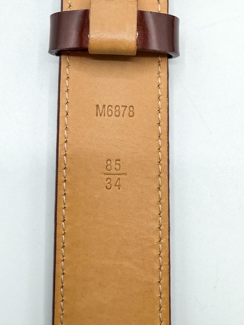 ルイ・ヴィトン LVロゴ ゴールドバックル ベルト M6878 レディース