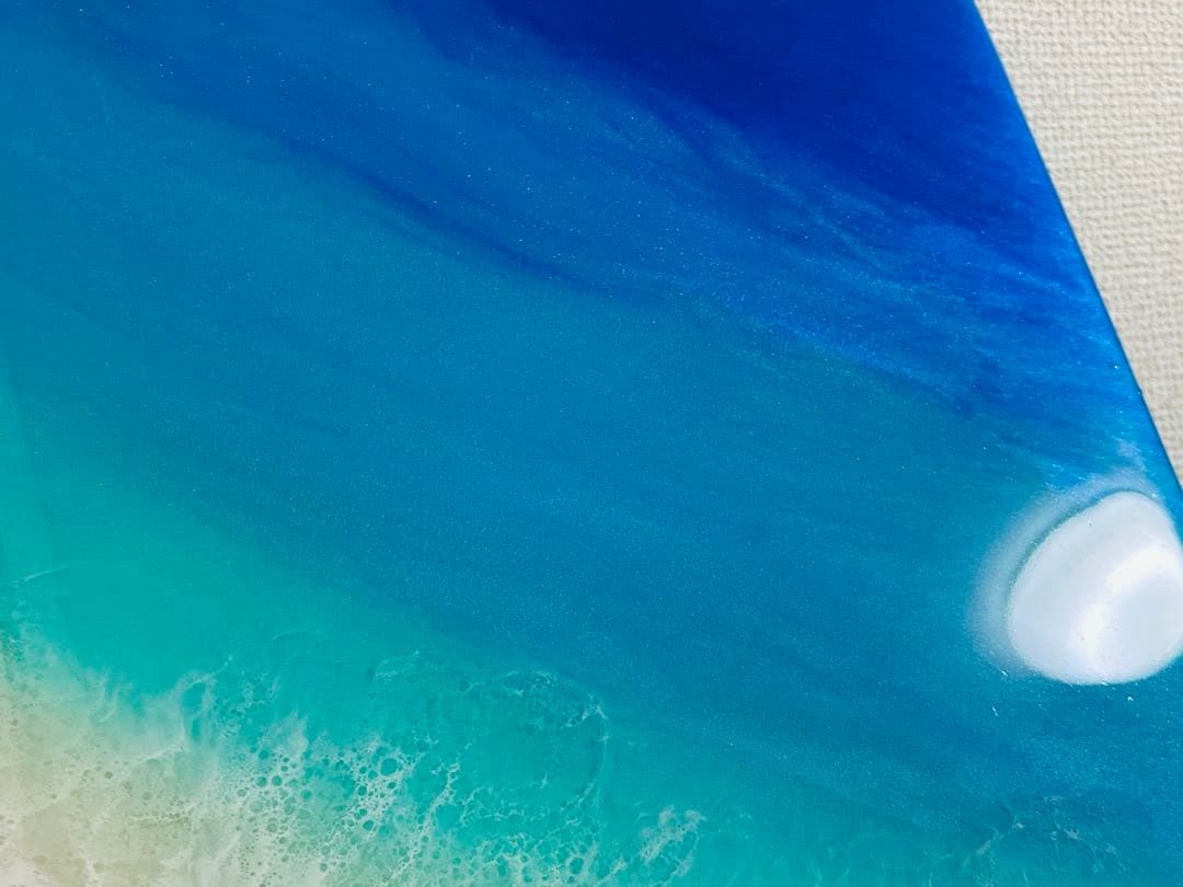 2025蓄光入りオーシャンレジンアートNo.6【A3パネル】