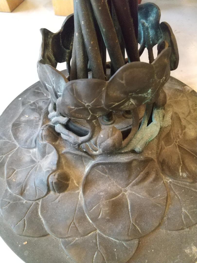 ■希少■アンティーク リリーランプ・フロアランプ