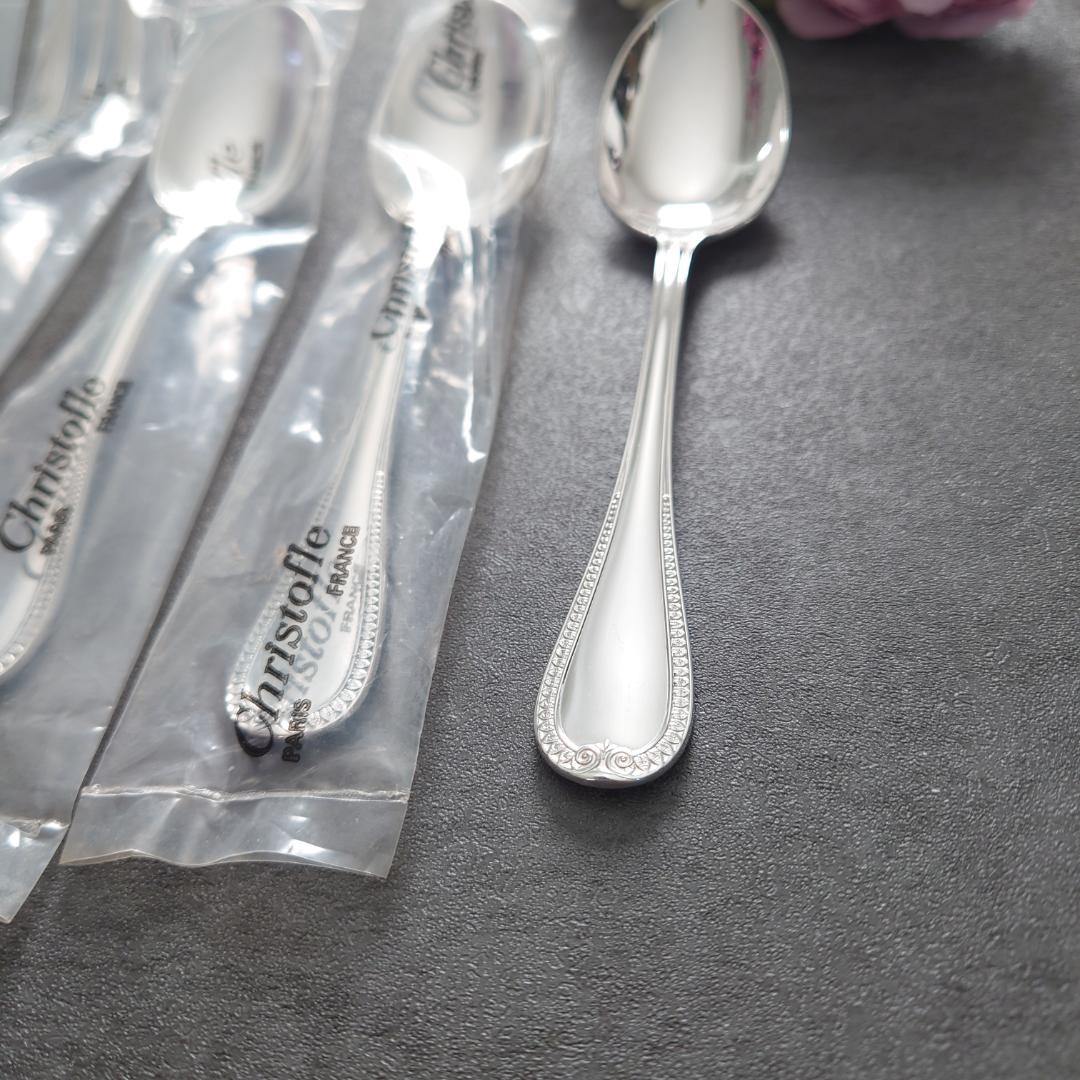 極美品 クリストフル マルメゾン ケーキフォークコーヒースプーン 未開封含 6点