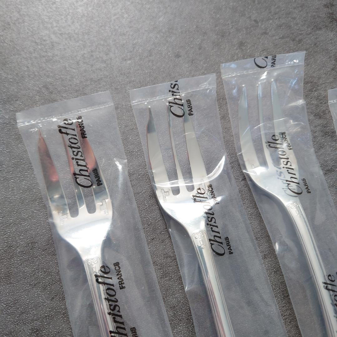 極美品 クリストフル マルメゾン ケーキフォークコーヒースプーン 未開封含 6点