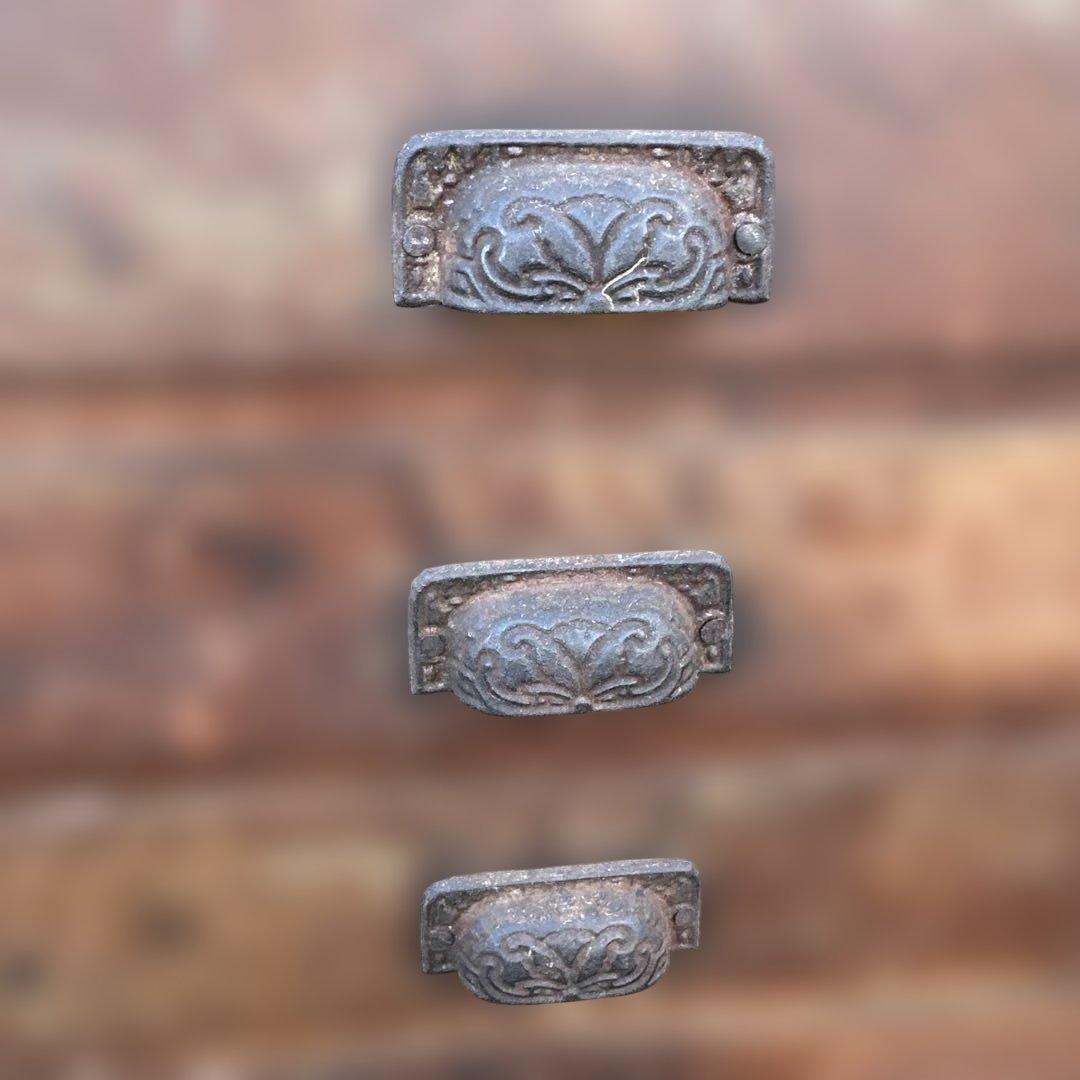 最終お値下げ❣️ヴィンテージ　味ありすぎな木製5段小物　小引き出し　収納