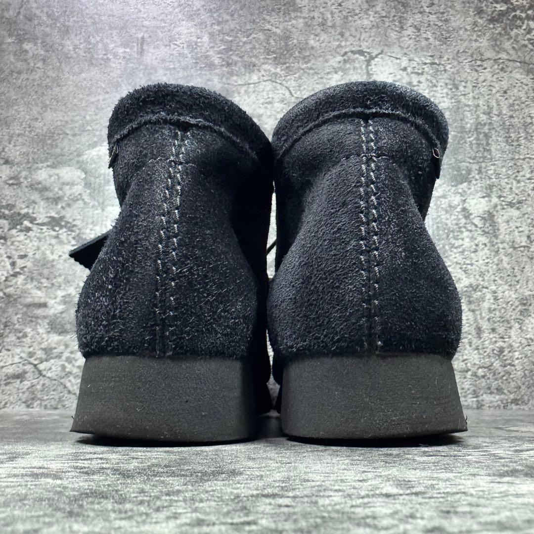 【美品】クラークス ワラビー ゴアテックス スエード ブラック 26.5cm