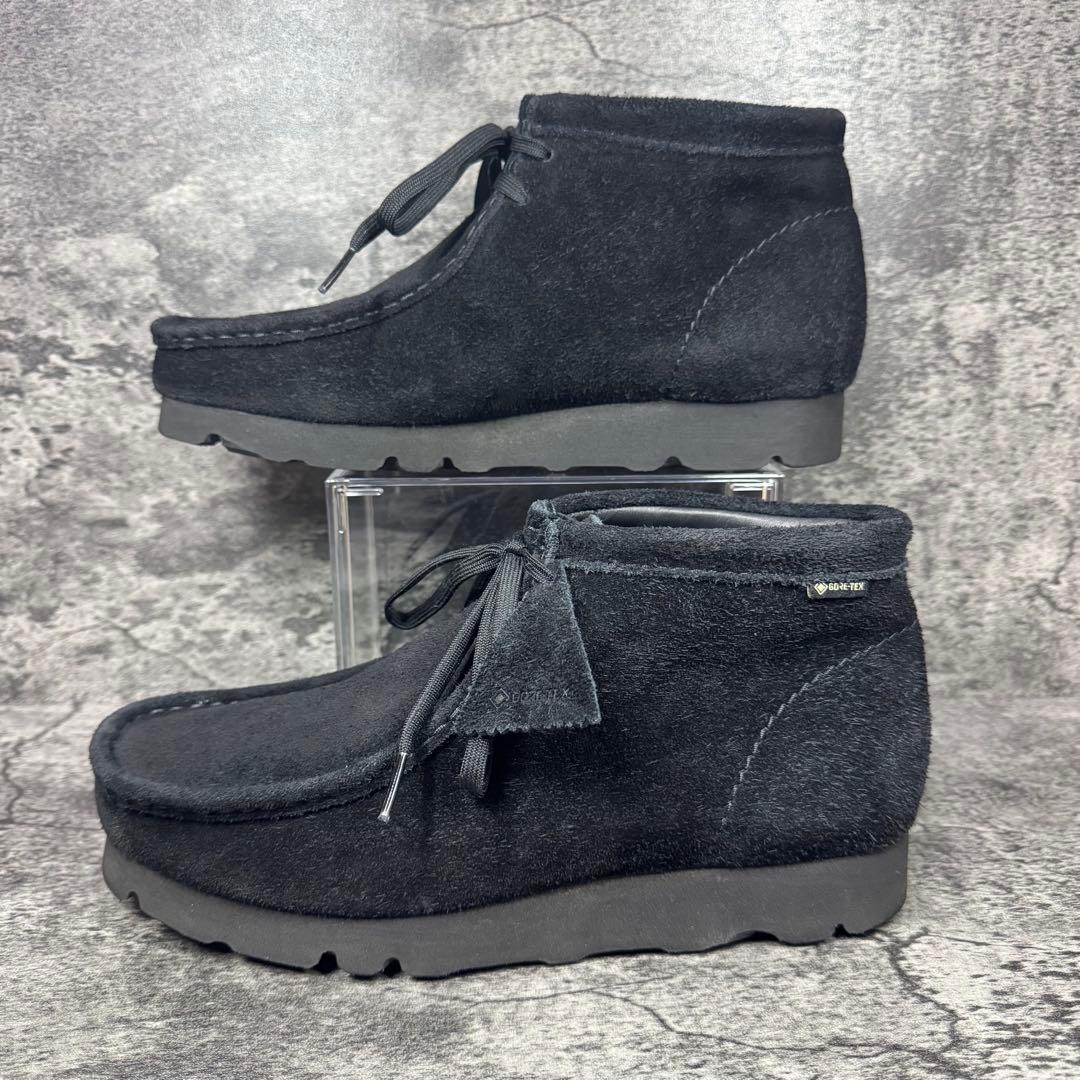 【美品】クラークス ワラビー ゴアテックス スエード ブラック 26.5cm