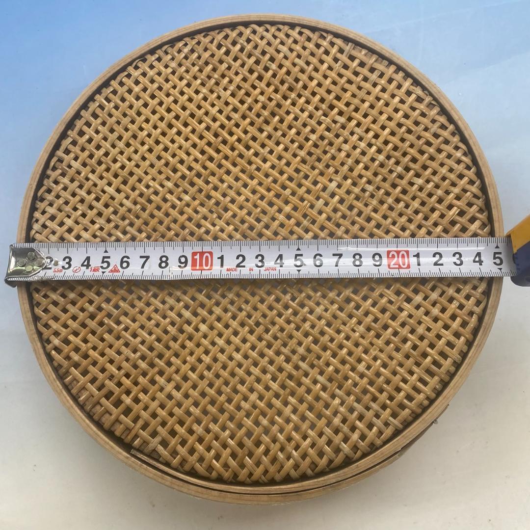 籐製きんとん とおし（8寸＝約24㎝）希少中古品
