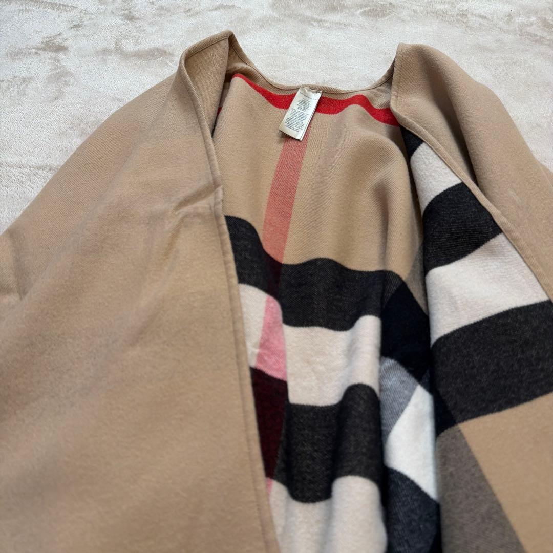 バーバリー リバーシブル ポンチョ