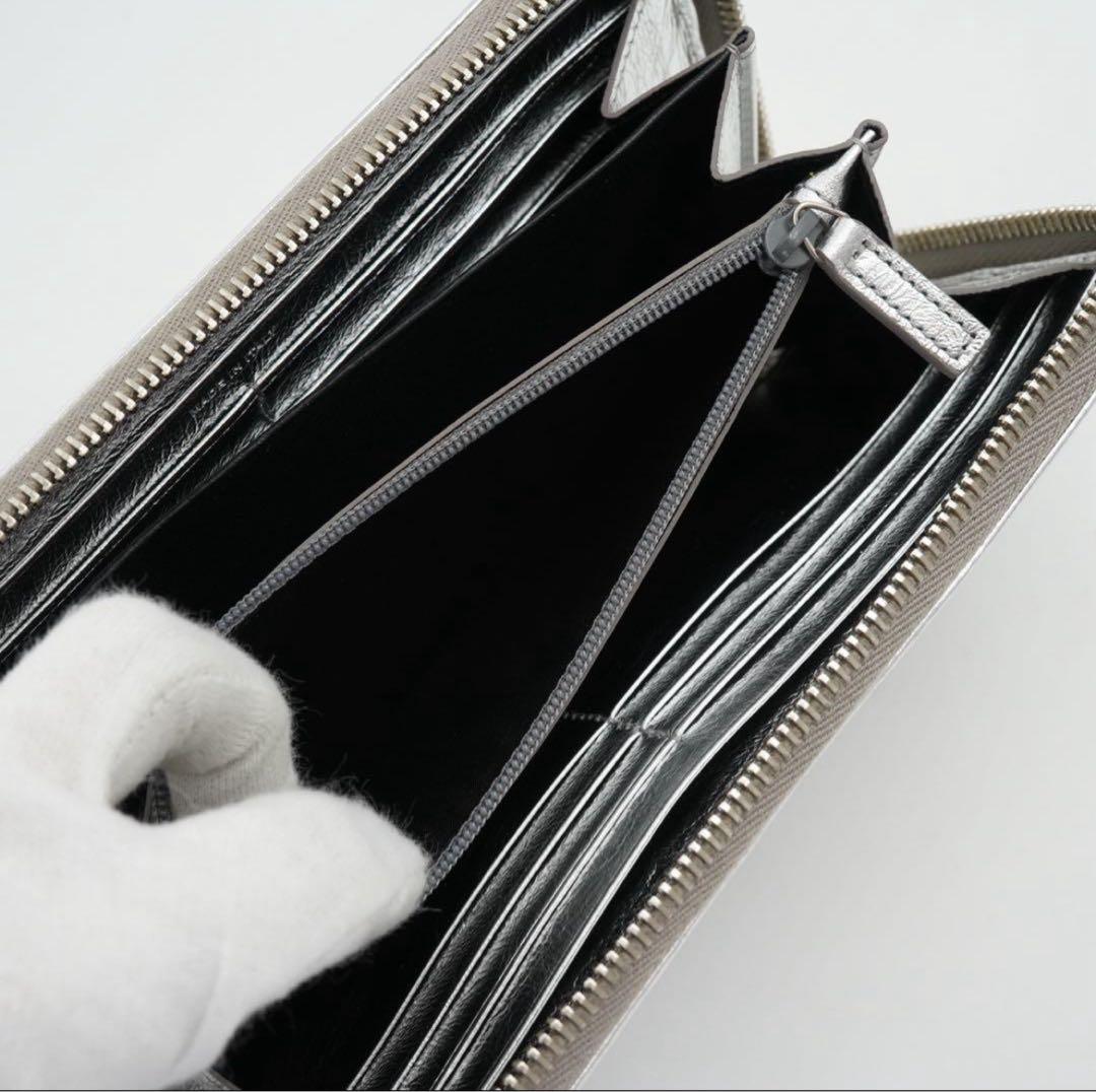 ✨新品未使用・箱付✨　イヴサンローラン　長財布　YSLロゴ　エンボス　バイカラー