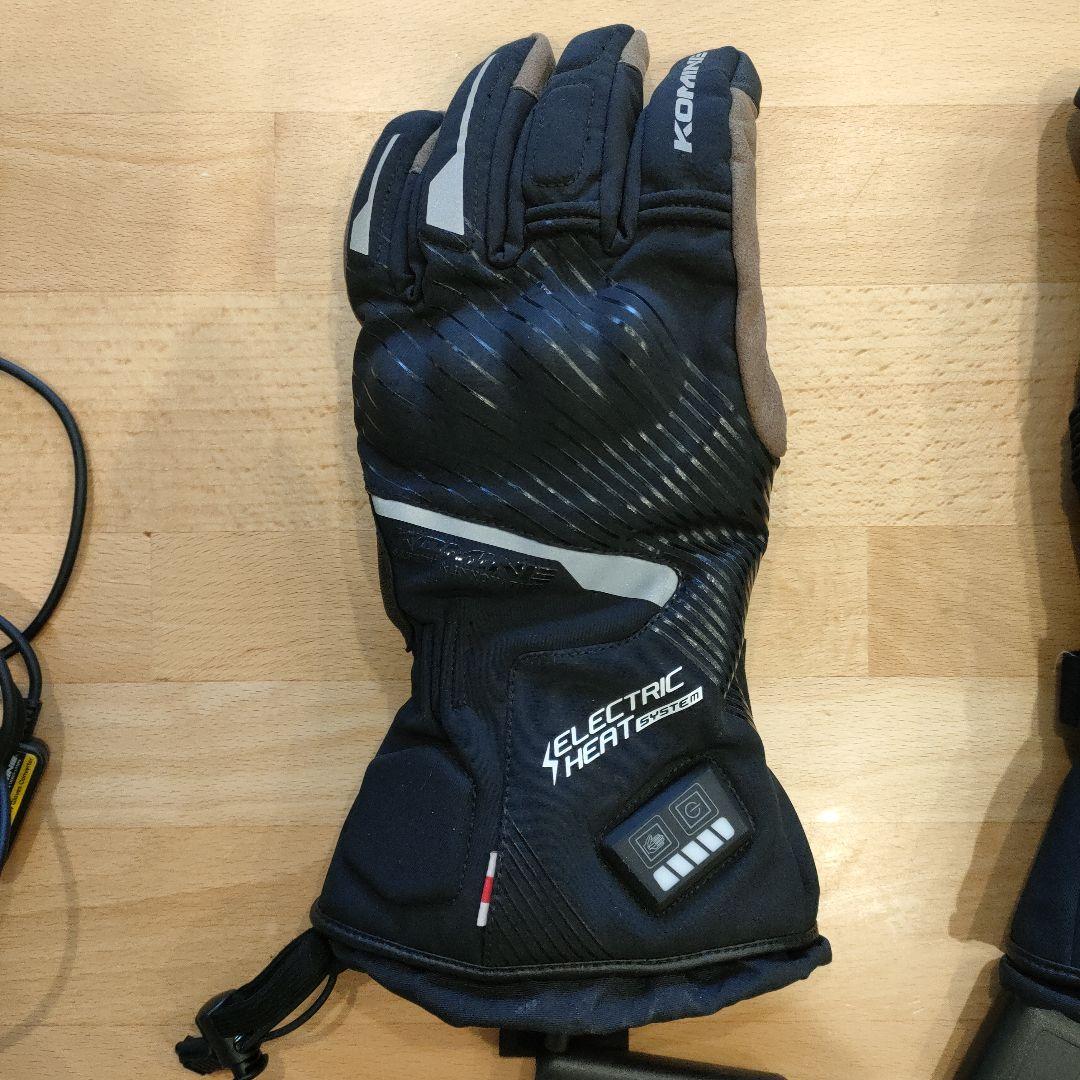 コミネ　電熱グローブ　08-215 バッテリーとUSB給電コード付き
