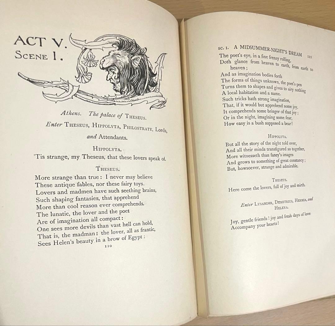 No.305アンティーク洋書 古書　アーサー·ラッカム　真夏の夜の夢　妖精