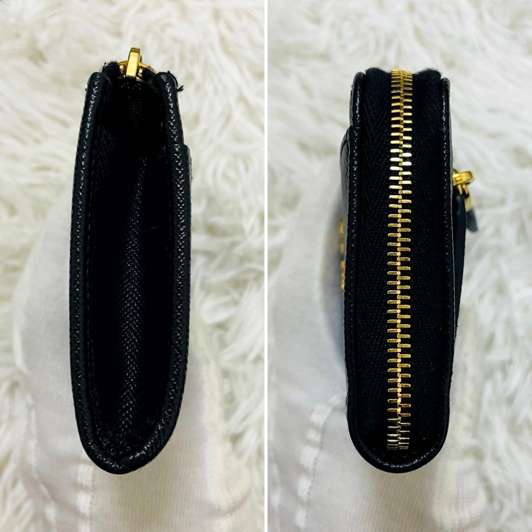 極美✨付属完備✨PRADA キーリング付 キーケース ケース ブラック