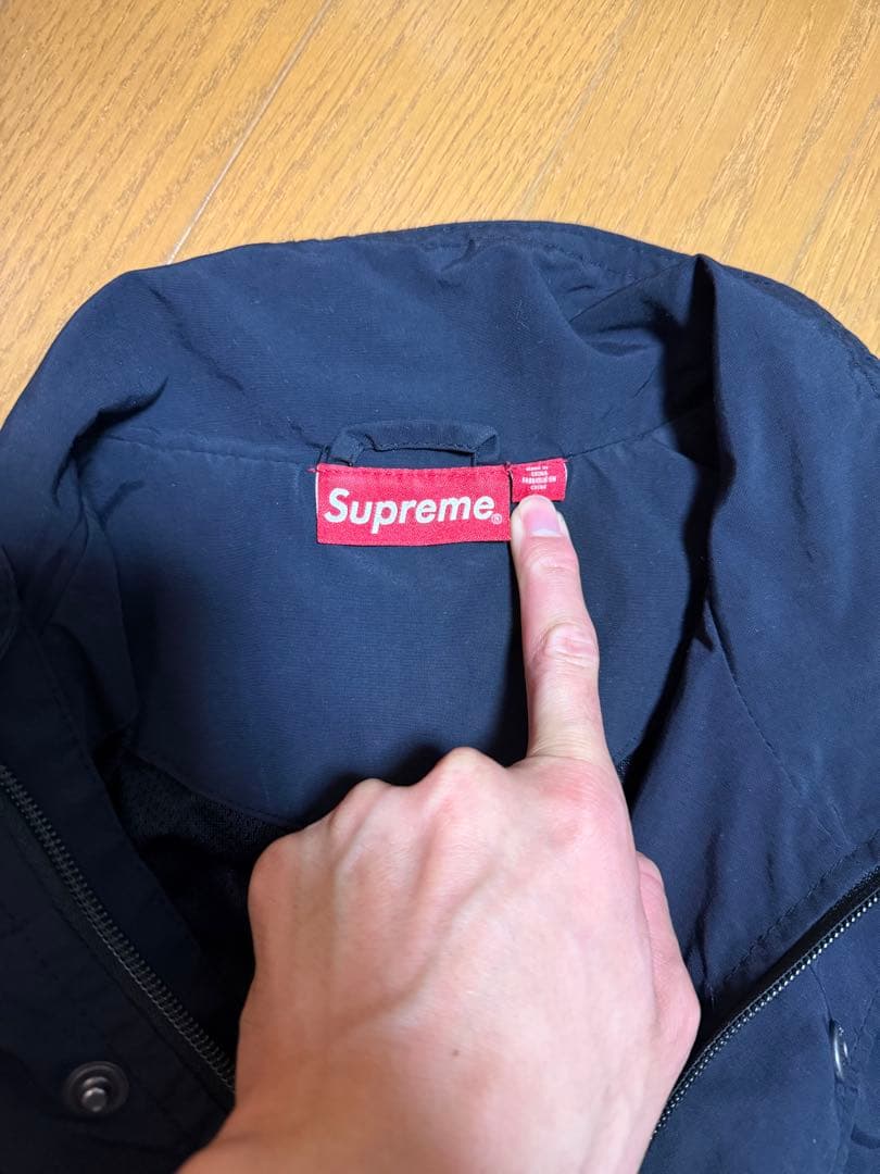 ジャケット・アウター supreme Spellout Embroidered TrackJacket