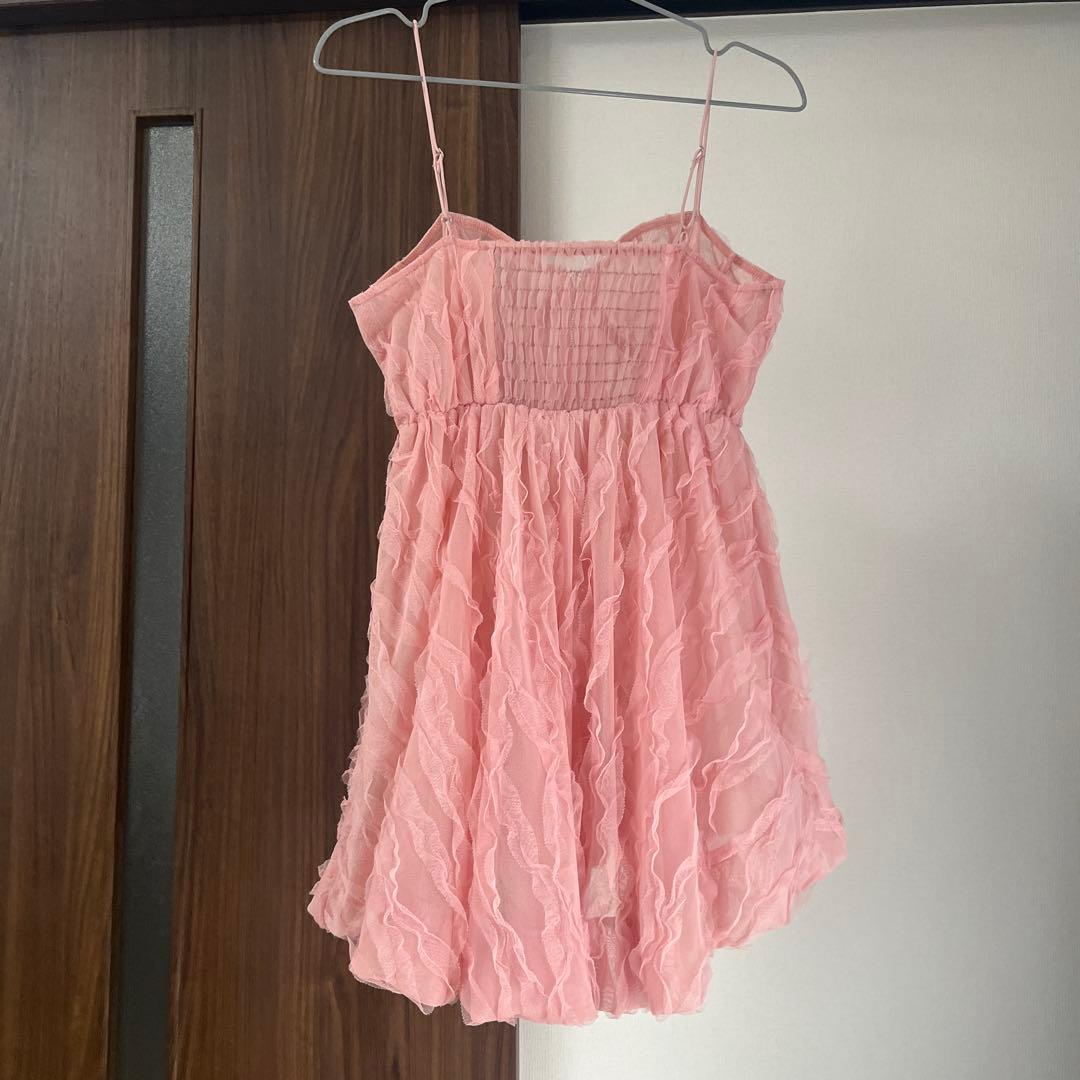 POPPY WAVE TULLE CAMI TUNIC キャミチュニック ピンク