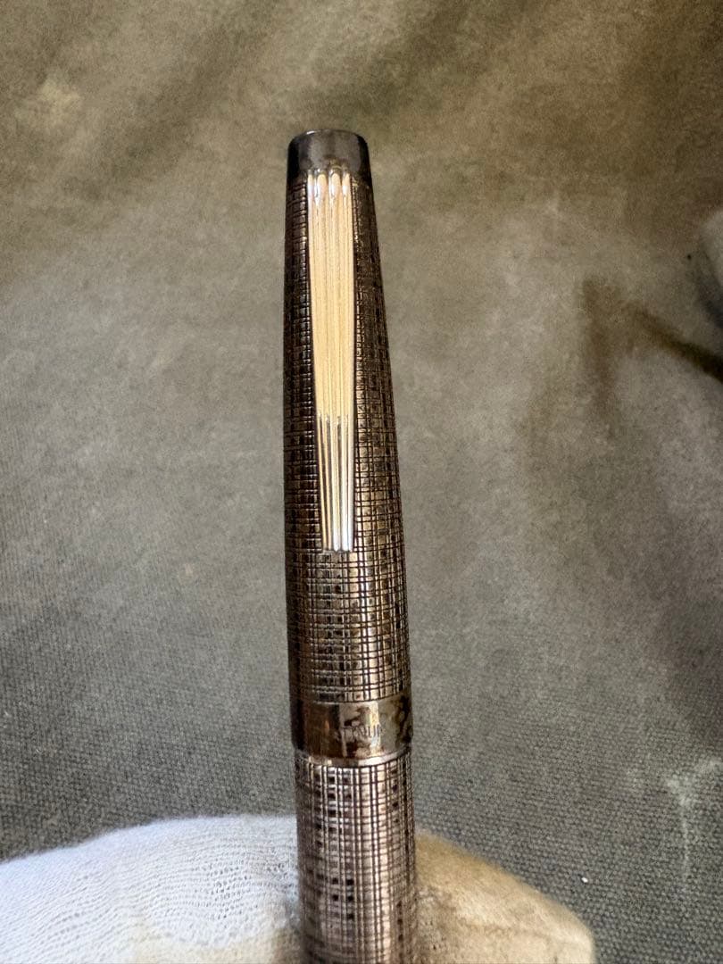 PLATINUM 万年筆 スターリングシルバー Pt 昭和レトロ　銀の万年筆