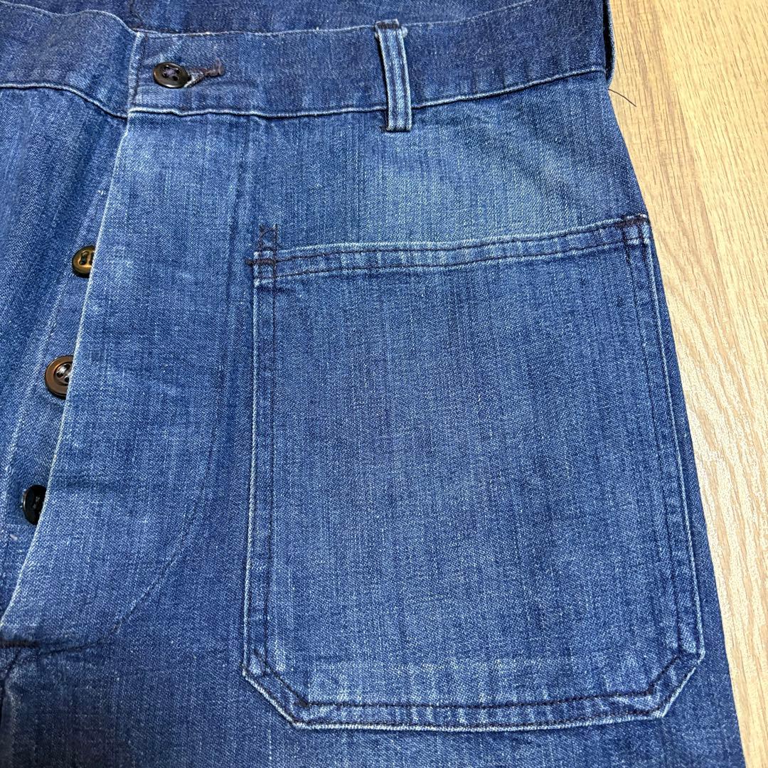 US NAVY 50s デニムセーラーパンツ w32相当 希少 海軍 ジーンズ